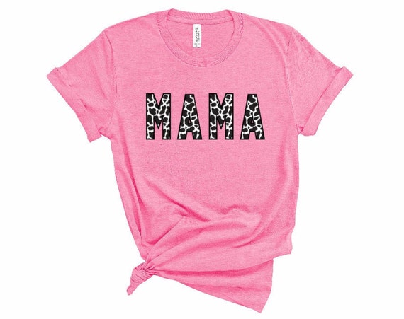 Mama Shirt Cow Print Mama Shirt Cow Print Mama Mama Cow | Etsy