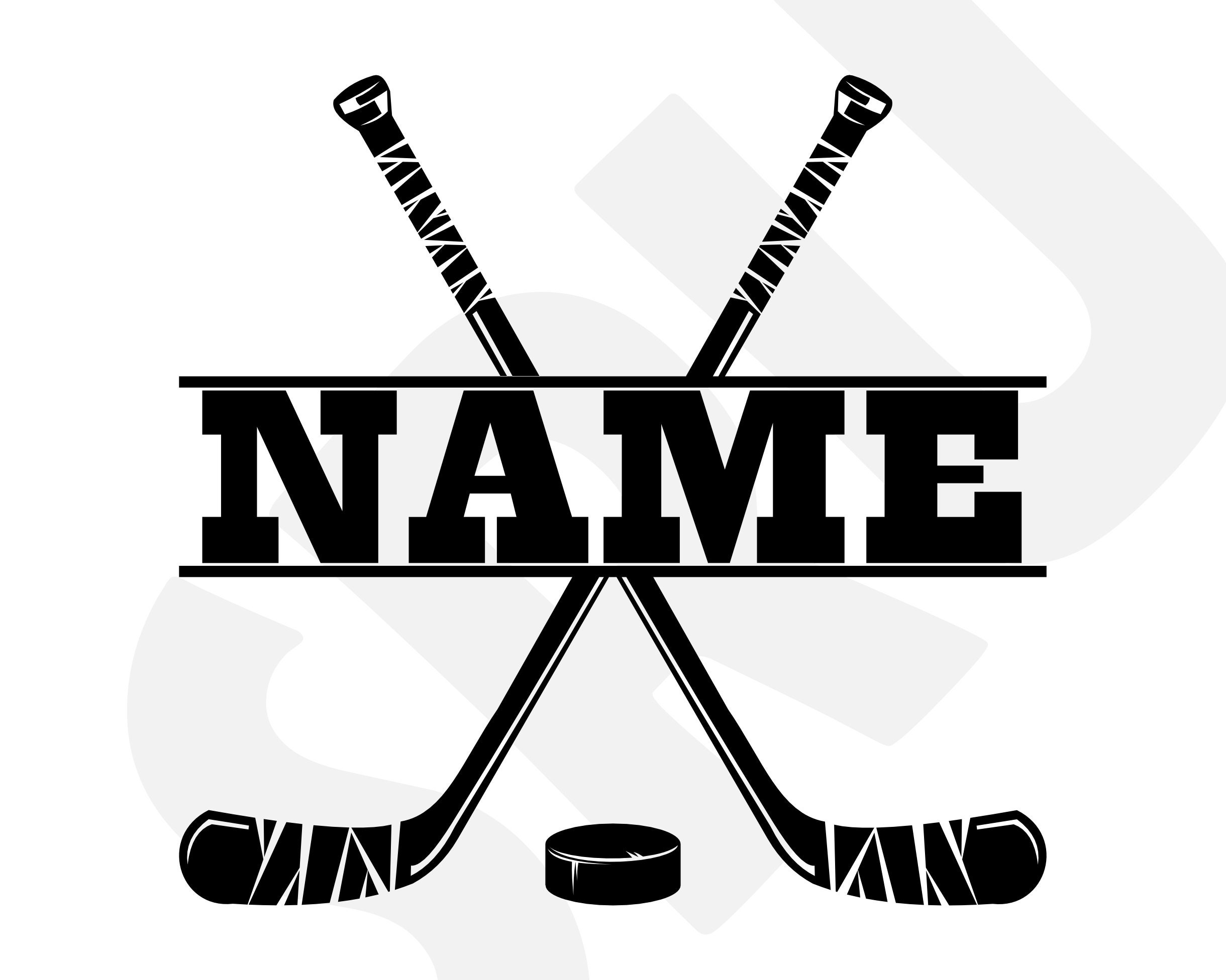 Hockey Stick Monogram Beanie