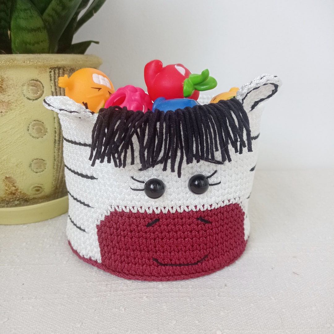 Decorative Zebra Basket Perfect for Organizing Toys in - Etsy