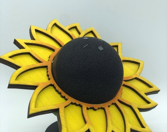 Smart Speaker Holder - Sunflower - Smart Speaker Stand - Echo Dot