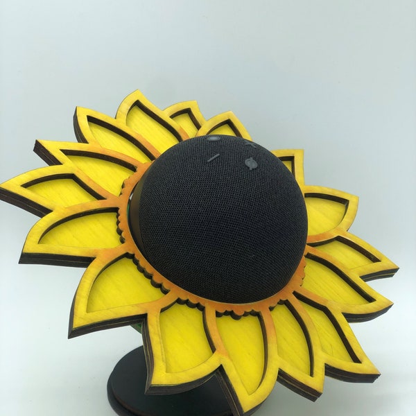 Smart Speaker Holder - Sunflower - Smart Speaker Stand - Echo Dot