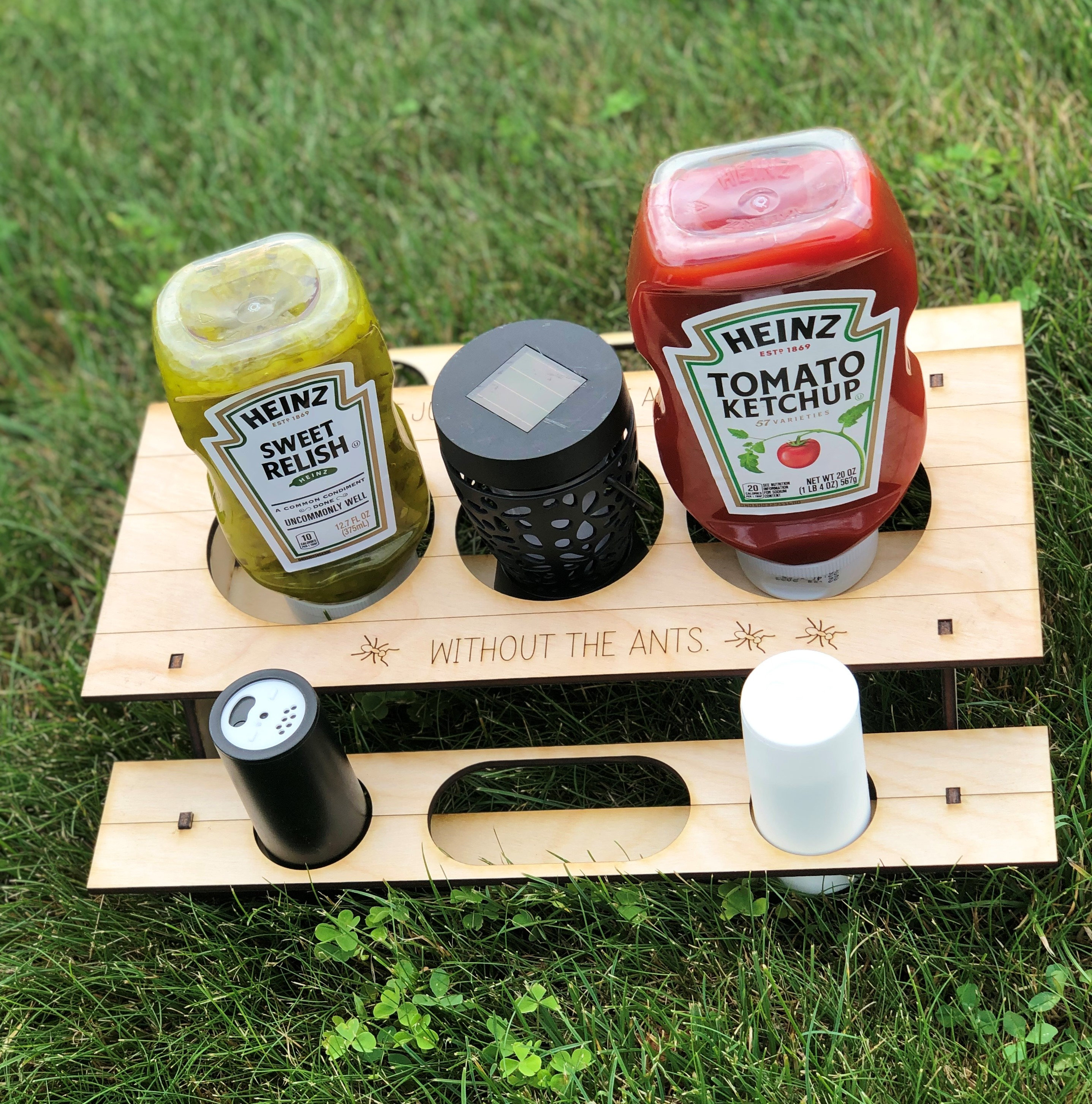 Travel Condiment Holder - Kitchen/Camping Container Sauce Salt