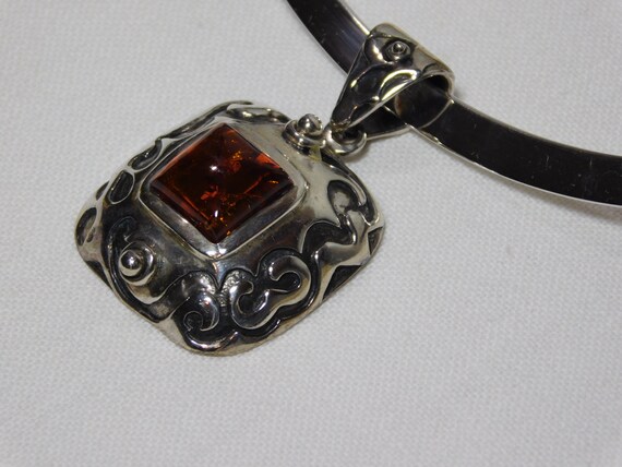 SILPADA Designs® Amber Scroll Design Slider Penda… - image 7