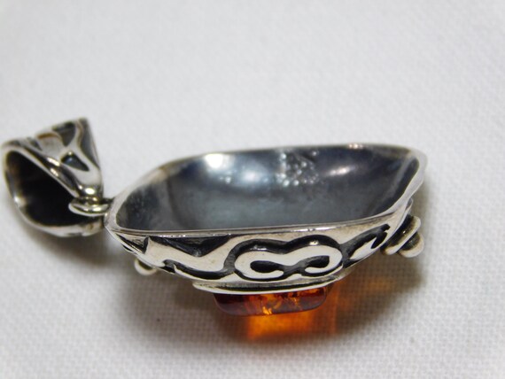 SILPADA Designs® Amber Scroll Design Slider Penda… - image 5