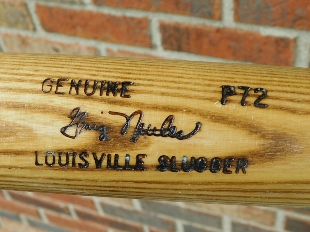 Graig Nettles Engraved 1980's Louisville Slugger Wooden Baseball