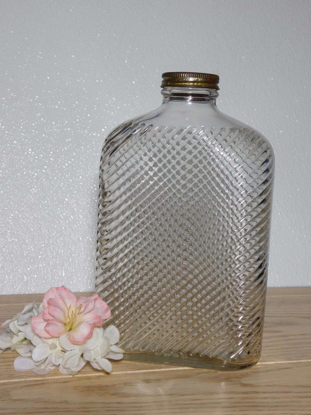 Vintage Glass Refrigerator Bottle With Metal Screw Lid - Etsy