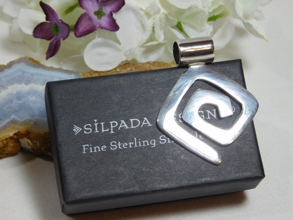 SILPADA Designs® Geometric Maze Swirl Slider Pend… - image 2