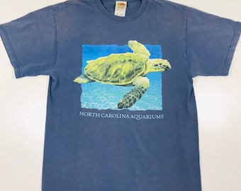 Crewneck Sweatshirt Live The Life Neon Tropical Sea Turtle Palm Trees