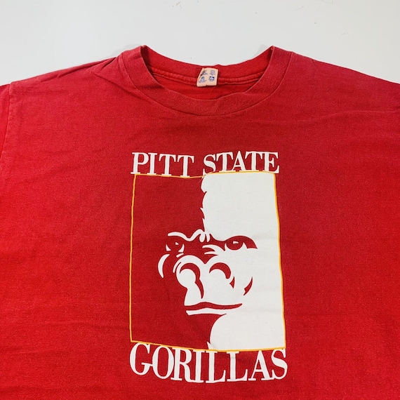 Vintage 80s Pitt State University Gorillas Red Cha