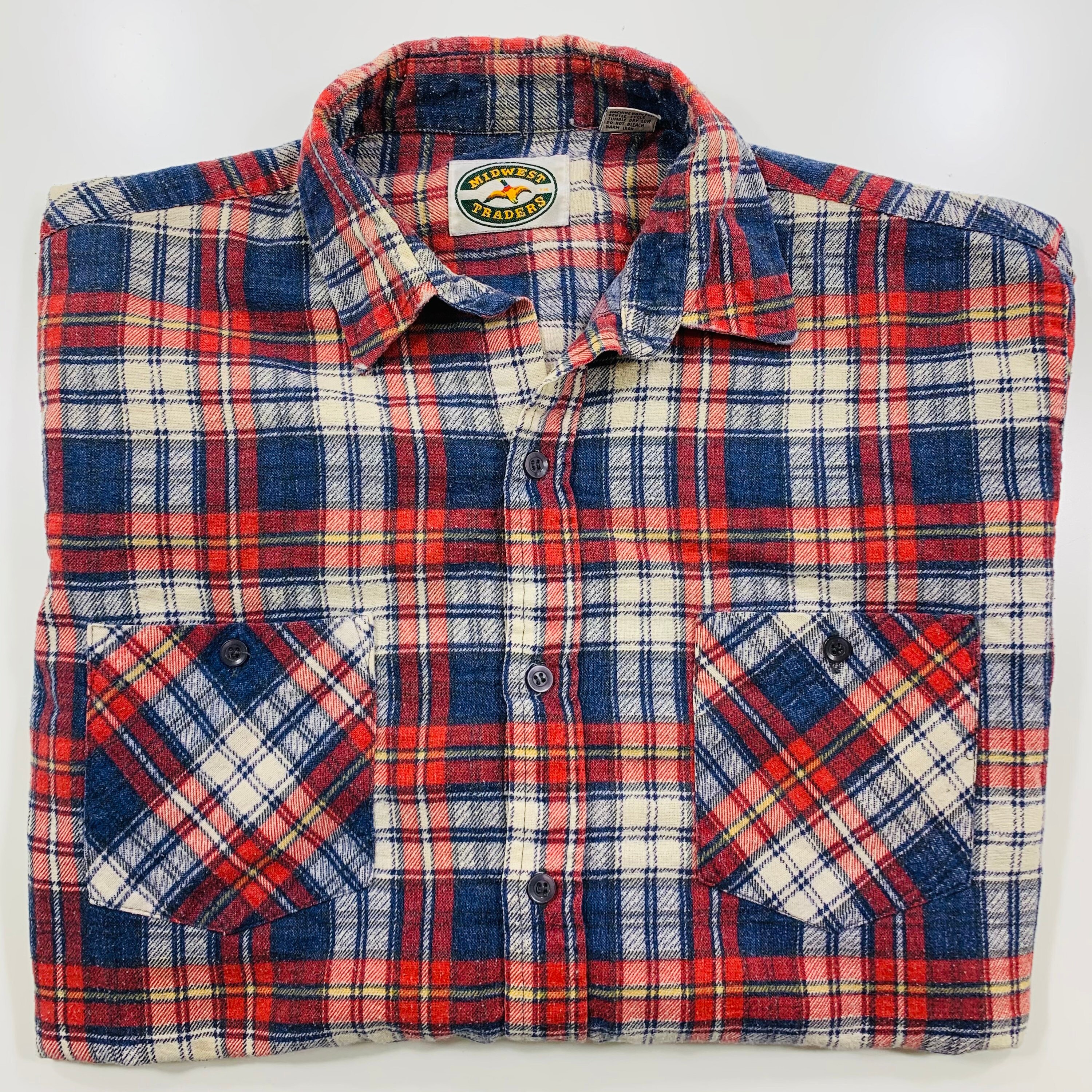 Vintage 90s Midwest Traders Red Blue 
