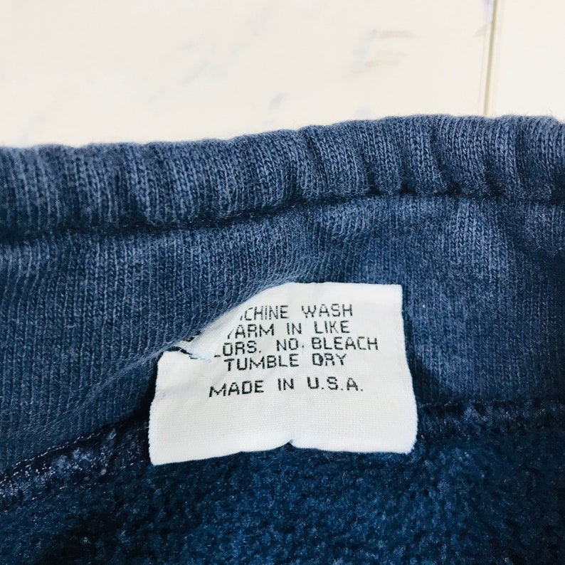 Vintage 90s Duke Blue Devils Blue Collared Sweatshirt Embroidered Size Woman/'s Large