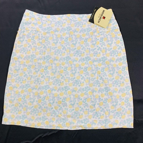 Woolrich Spring Floral Design White Mid Skirt Siz… - image 6