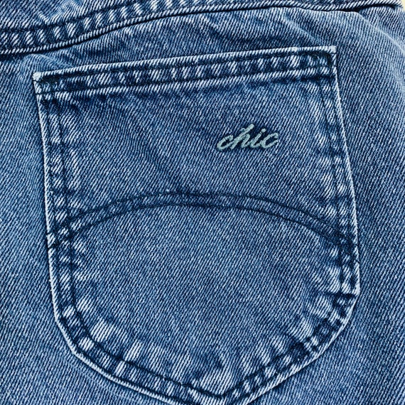 CHIC Denim Blue MOM Jeans High Waist Tapered Legg… - image 5