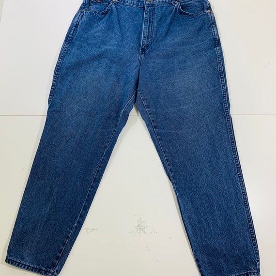 CHIC Denim Blue MOM Jeans High Waist Tapered Legg… - image 2