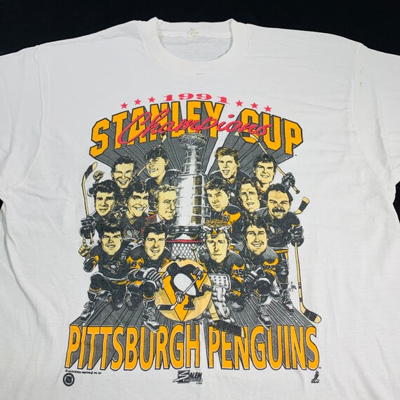 Vintage Starter - Pittsburgh Penguins Big Logo T-Shirt 1990s X-Large