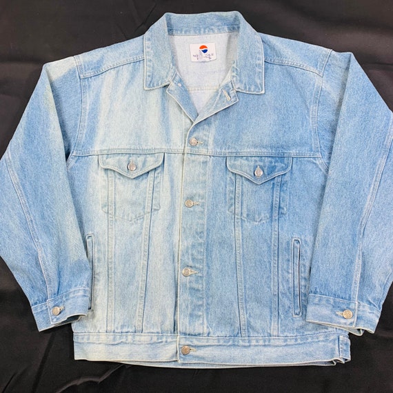 Vintage 90s Pepsi Cola Branded Blue 