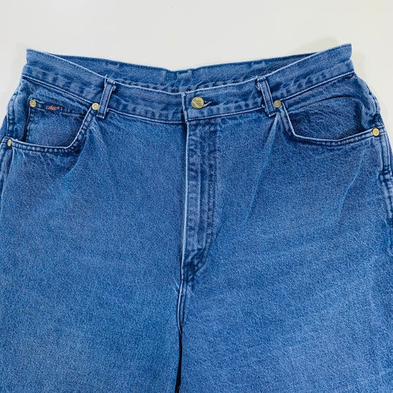 CHIC Denim Blue MOM Jeans High Waist Tapered Legg… - image 4