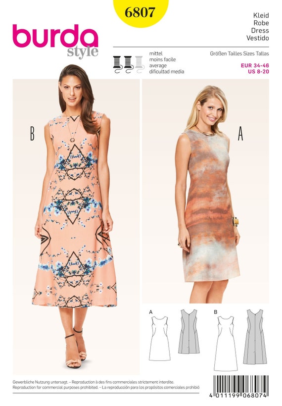 Womens Plus Size Mock Wrap Dress Burda Sewing Pattern 6447. Size 18 28. Womens Plus Size Mock Wrap Dress Burda Sewing Pattern 6447. Size 18 28.