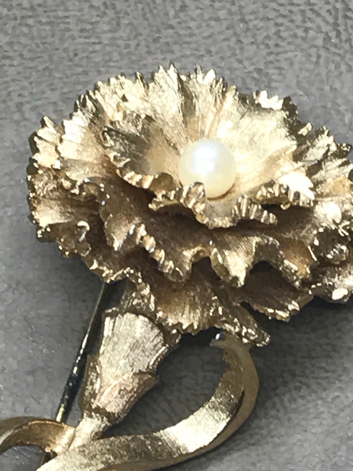 Vintage Brooch signed Boucher Carnation flowerr numbered 8366p Etsy