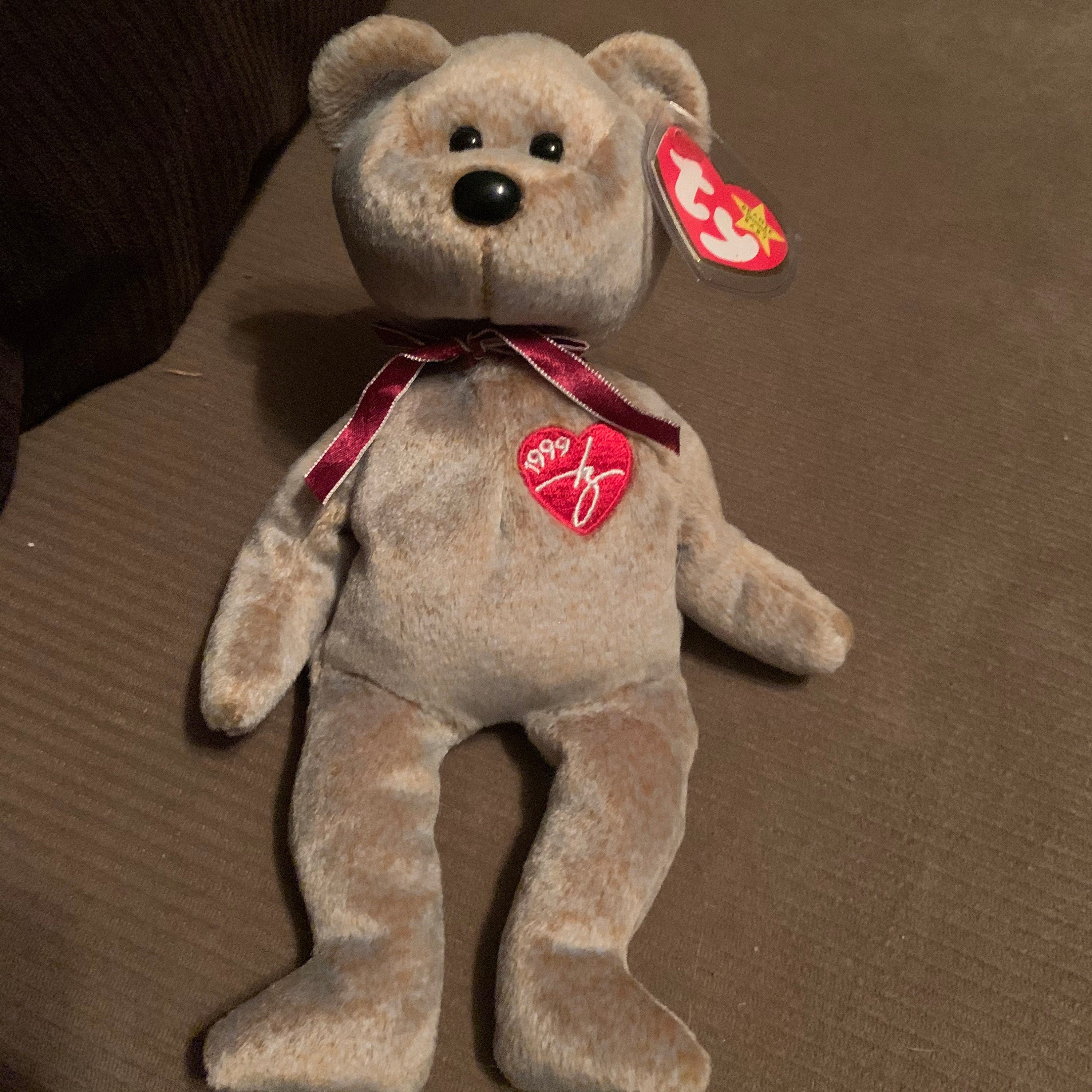 1999 TY Signature Bear Beanie Baby Etsy UK