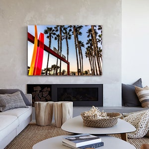 California, Pier, Palm Trees, San Diego Photography, Modern art, Living Room Fine Art Photography, Wall Decor, Imperial Beach