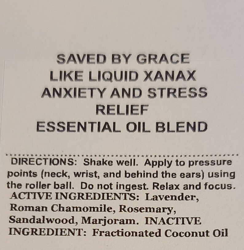 Like Liquid Xanax Essential Oil Roller Etsy