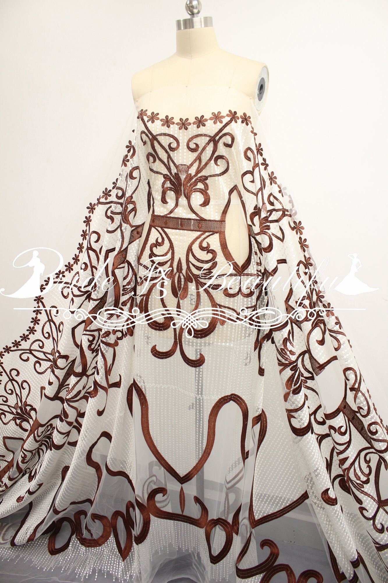 Embroidered lace Prom Dress Lace Evening Gown Lace Etsy