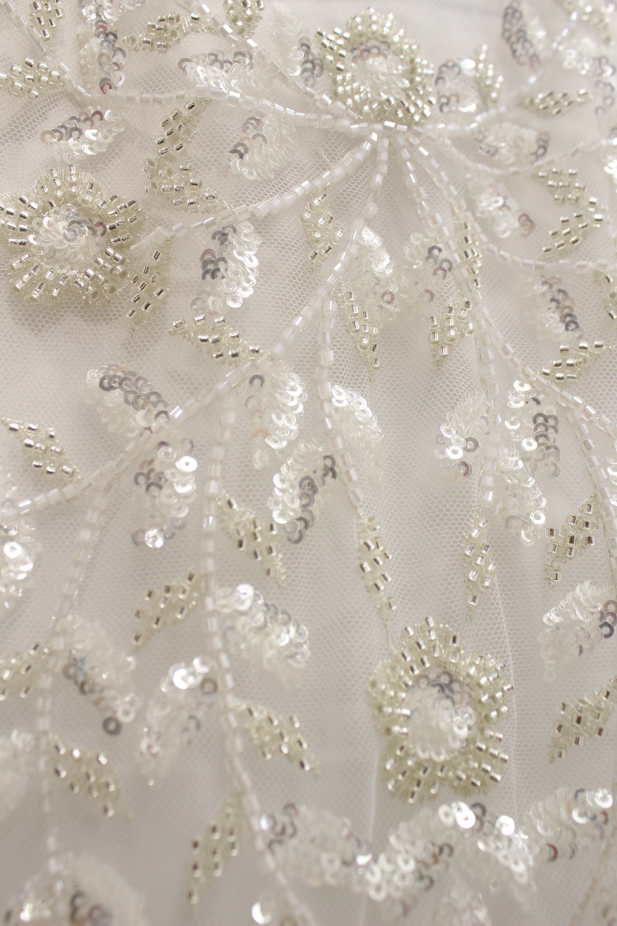 New Collection High Quality Beaded Lace Fabric For Haute | Etsy
