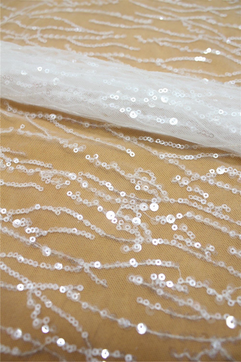 Elegant Sequin Tulle Fabric Fashion Lace Fabric For Haute Etsy