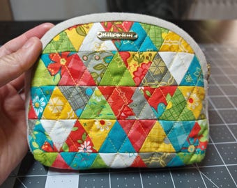 Portamonete / patchwork / cerniera / marsupio / astuccio