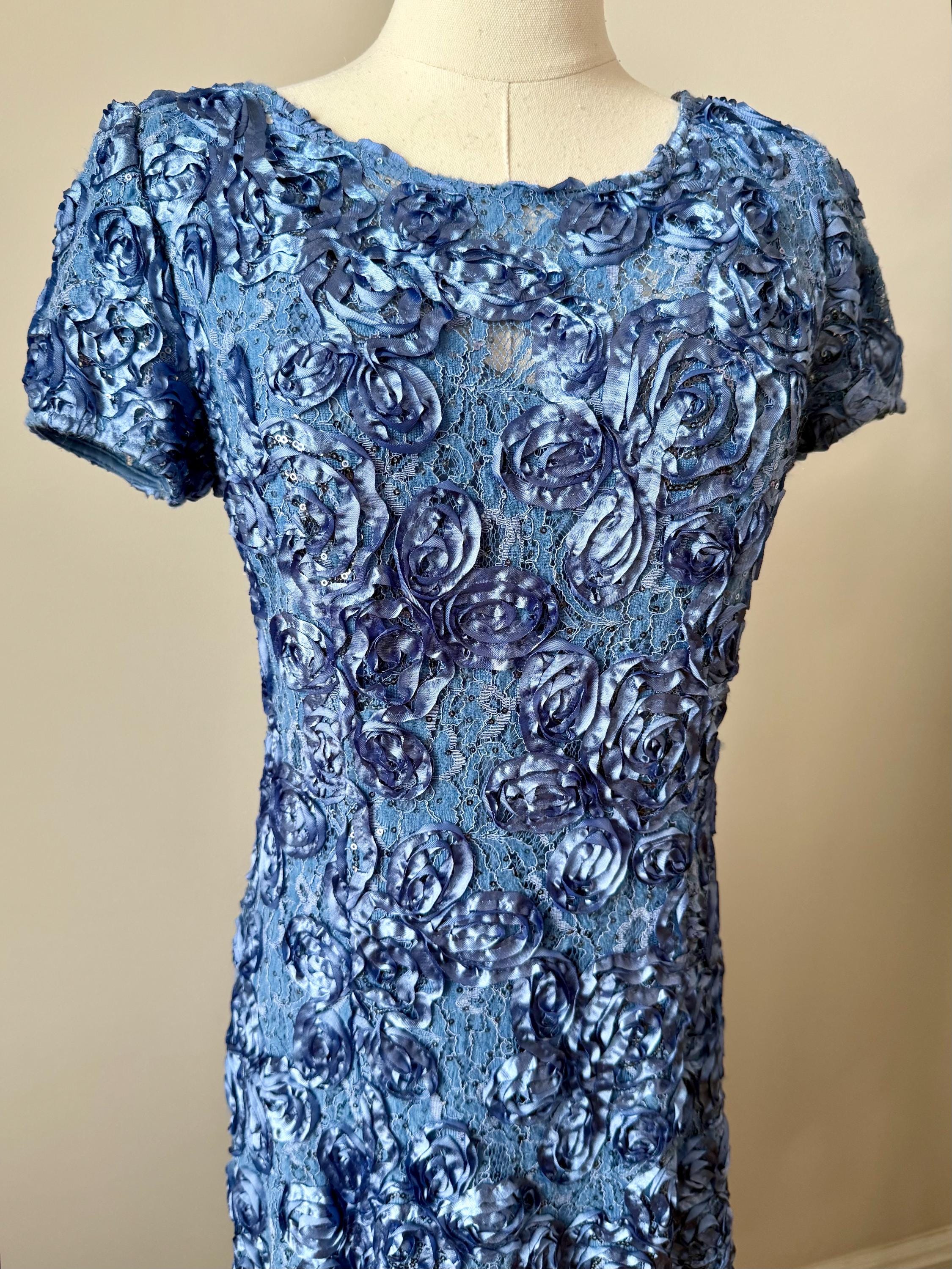 Alex Evenings Dress Blue