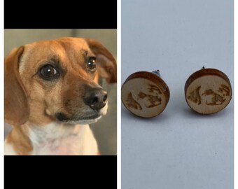 Custom Earrings, Earrings Made From Picture, Pet Earrings