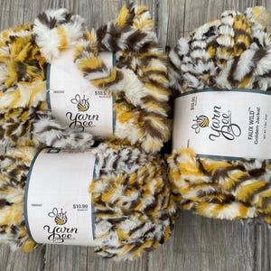 Yarn Bee Faux Wild Yarn, Animal Print Yarn