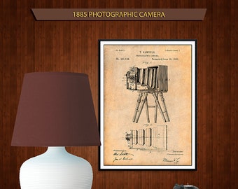 1885 Samuels Photographic Camera Patent Print