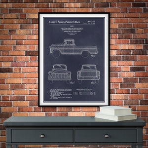 1955 Chevrolet Pickup Truck Art Patent Print
