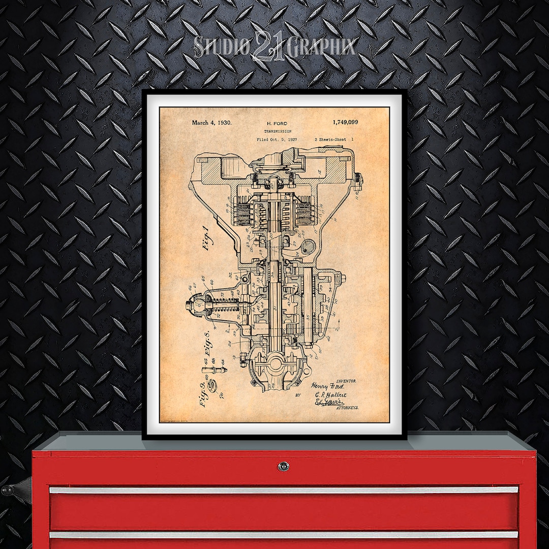 1927 Henry Ford Transmission Patent Print Henry Ford Patent - Etsy