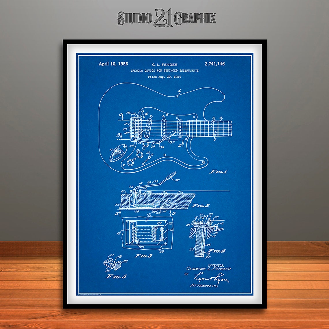 Fender Stratocaster Guitar Patent Prints Guitar Player Gift Etsy