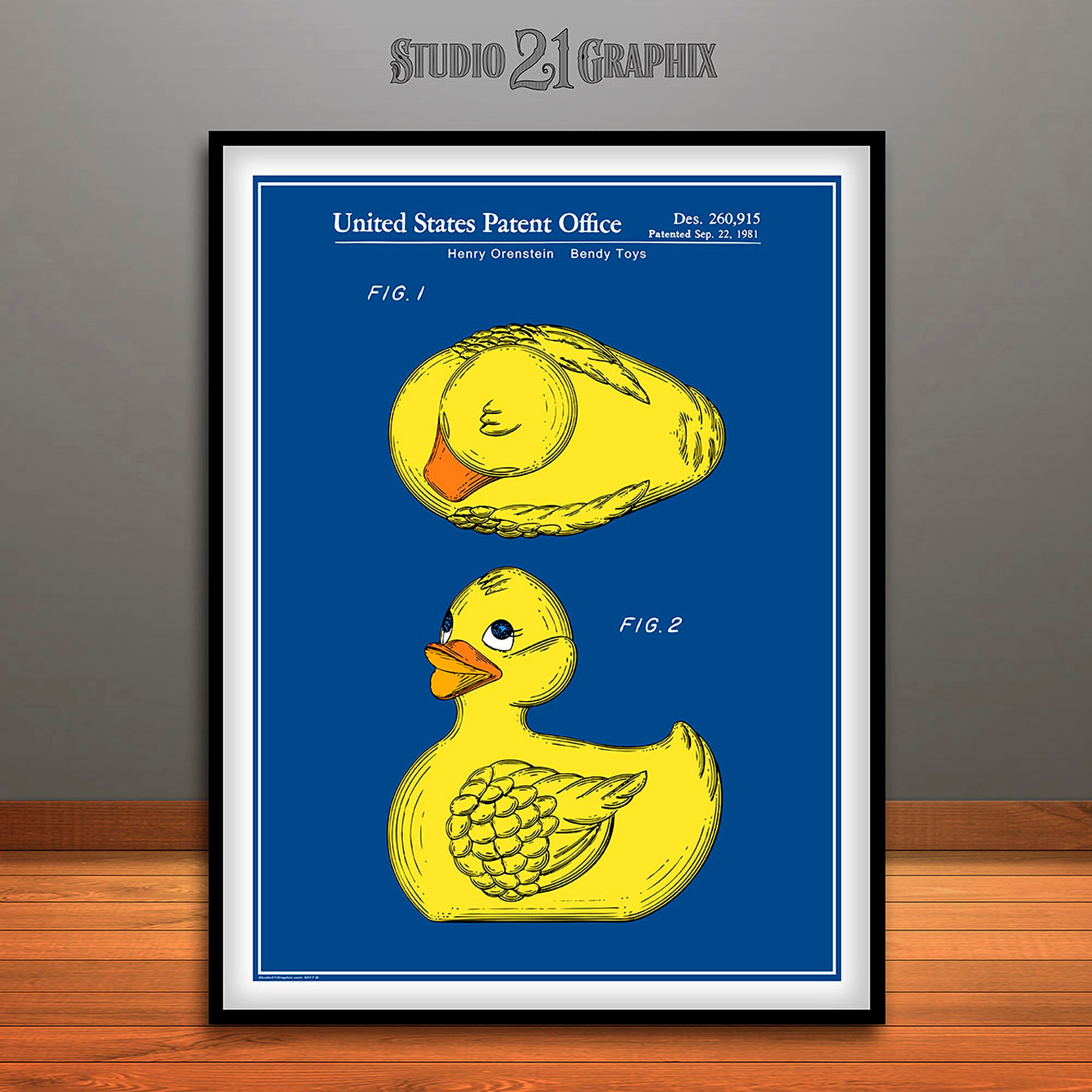 1981 Rubber Ducky Patent Print Nursery Wall Art Kids Room Etsy