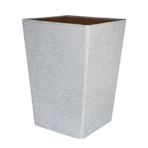 Recycled Starburst Dots Waste Paper Bin covered in beautiful hand made Cotton Paper image 4