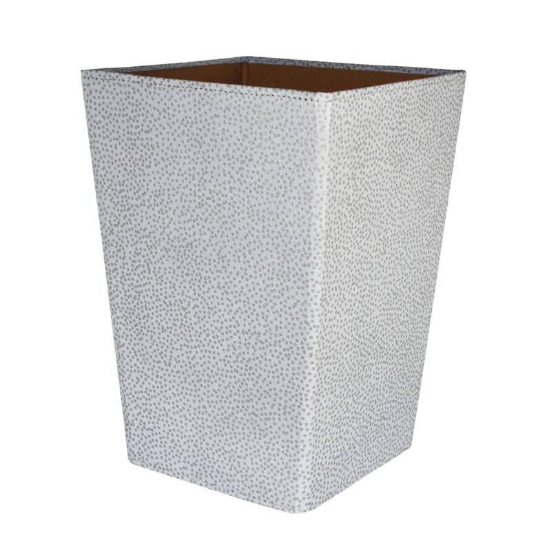 Recycled Starburst Dots Waste Paper Bin covered in beautiful hand made Cotton Paper image 4