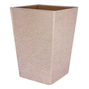 Recycled Starburst Dots Waste Paper Bin covered in beautiful hand made Cotton Paper image 5