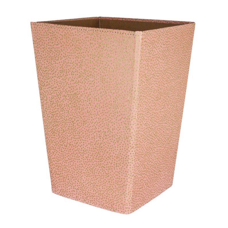 Recycled Starburst Dots Waste Paper Bin covered in beautiful hand made Cotton Paper image 6