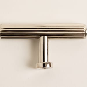 Solid Brass Straight Knurled Pull Handles & Knobs | Kitchen Handles ...