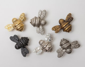 Solid Brass Bumble Bee Drawer Knob | Quirky Furniture Handle