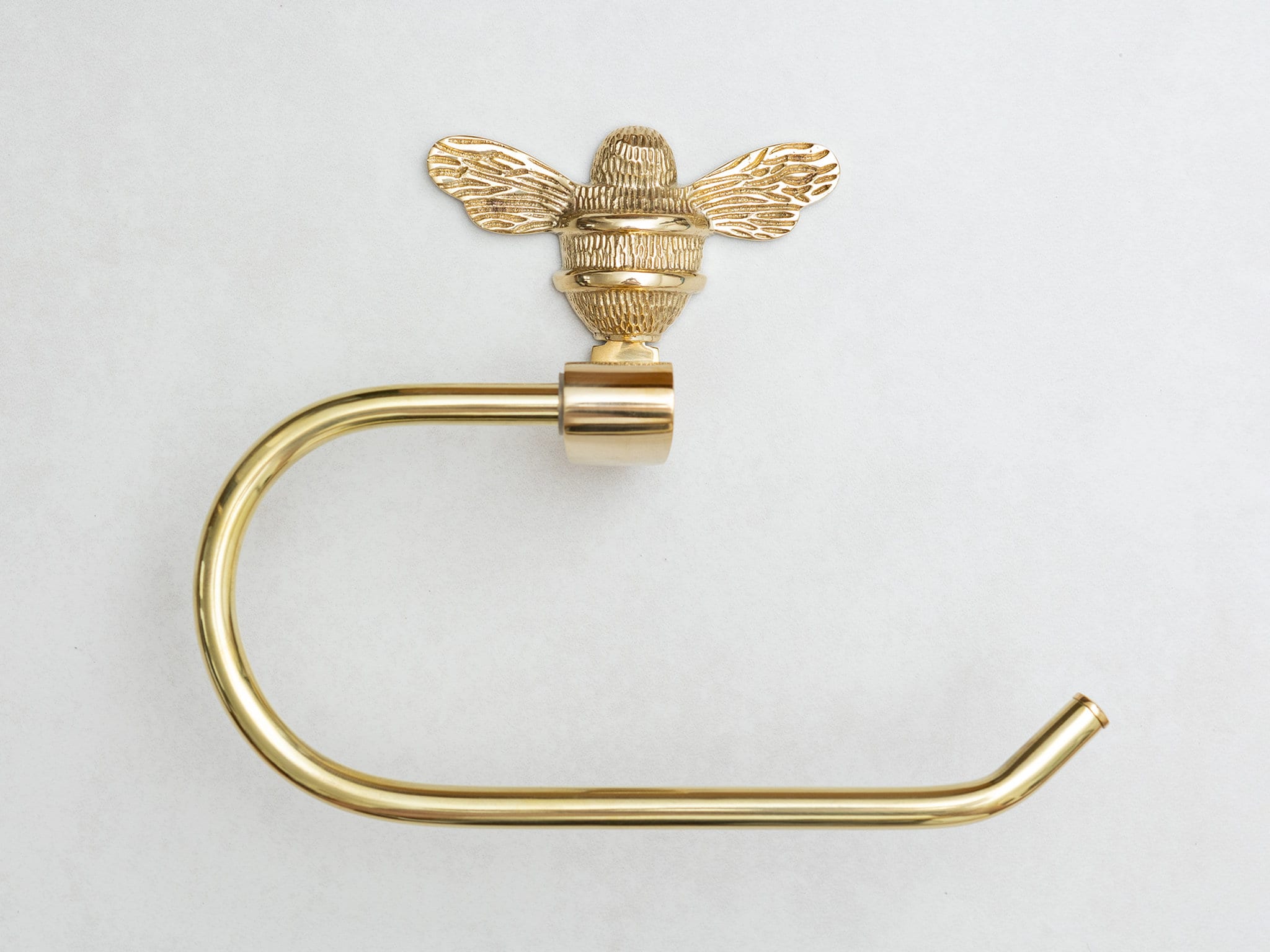 Brass toilet roll holder and towel ring best sale