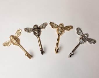 Brass Bee Coat Hook | Solid Iron Wall Mounted Towel Hook
