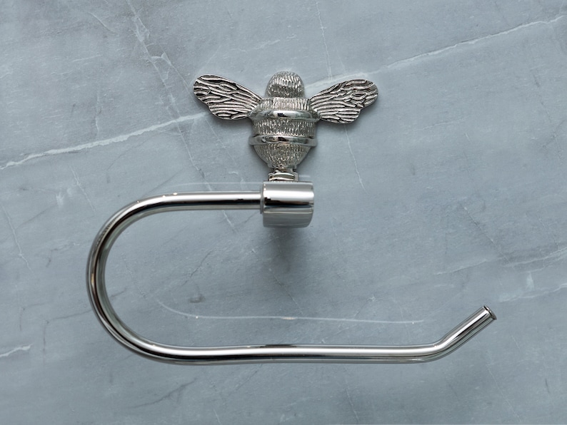Brass bee Toilet Roll holder - Toilet stand, roll holder, towel ring, toothbrush holder - Solid brass bathroom toilet tissue holder