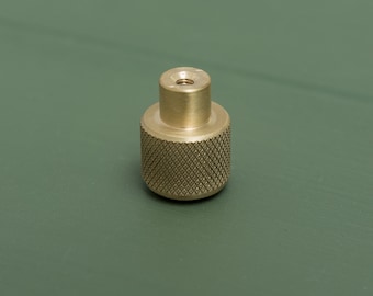 Solid Brass Knurled Pull Handles & Knobs | Kitchen handles | bedroom furniture - Satin Brass Cabinet pulls