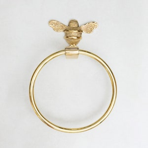 Brass bee Towel Rail Toilet stand, roll holder, towel ring, toothbrush holder Solid brass bathroom towel rail holder image 10