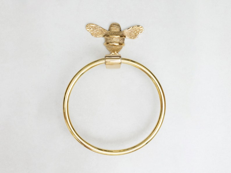 Brass bee Towel Rail - Toilet stand, roll holder, towel ring, toothbrush holder - Solid brass bathroom towel rail holder